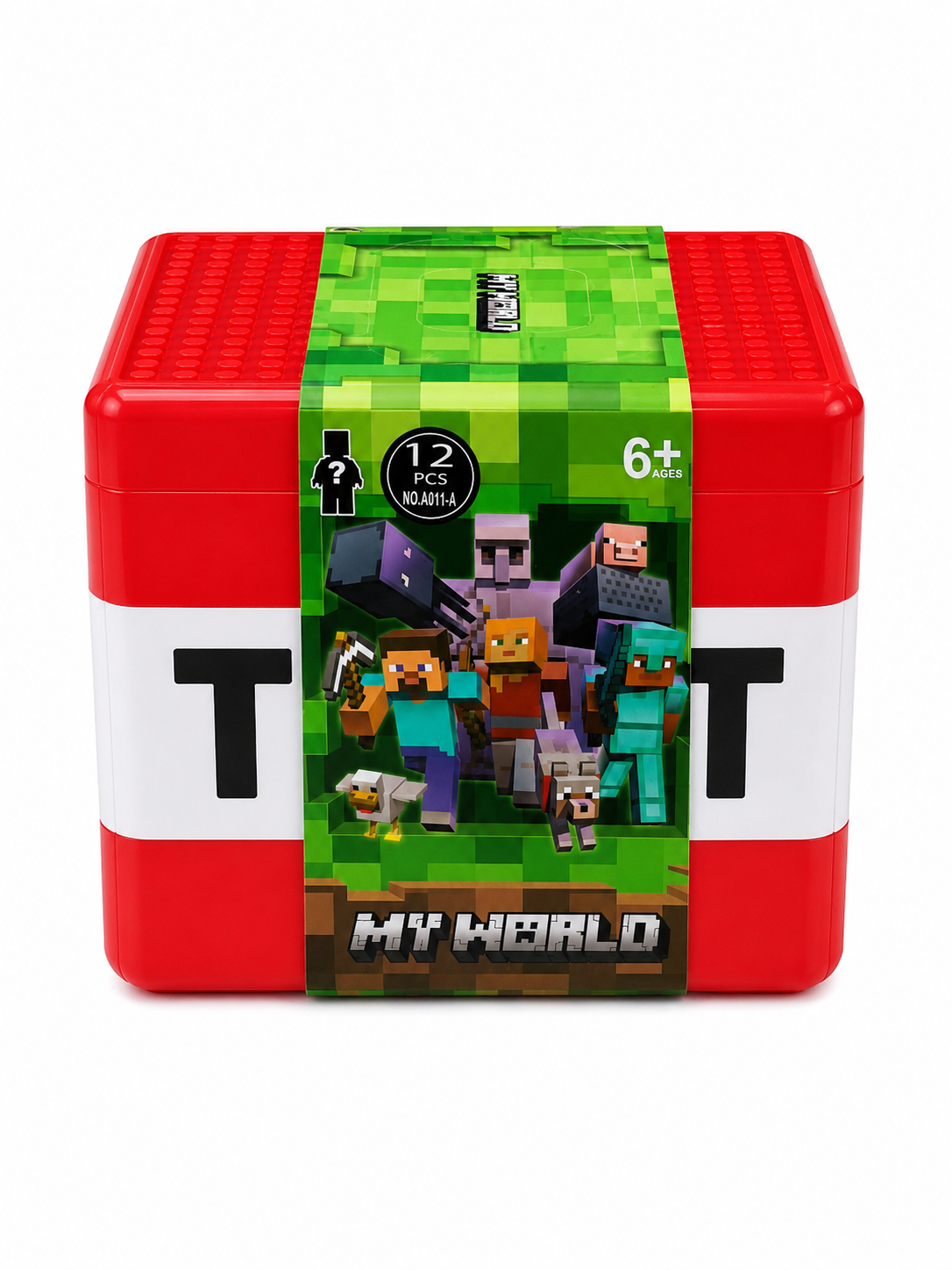 Caja x12 Muñecos TNT/Creeper/Steve/Slender