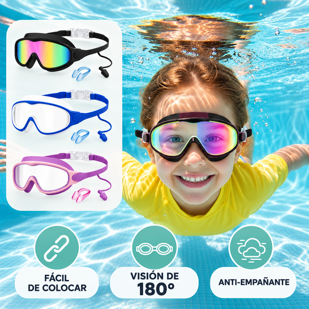 Antiparras Infantiles Antiempañantes