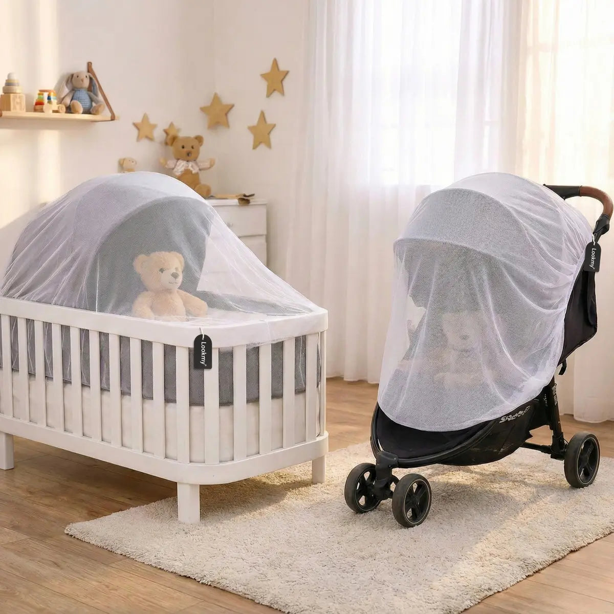 Mosquitero Universal para Bebés (Cuna/Chango/Mochila)